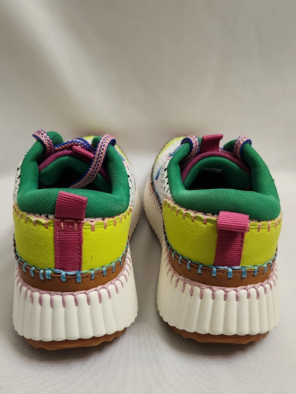 Claudia Ghizzani Cozzy Girl Coachel Multi-Paneled Platform Sneakers (W Size 37)